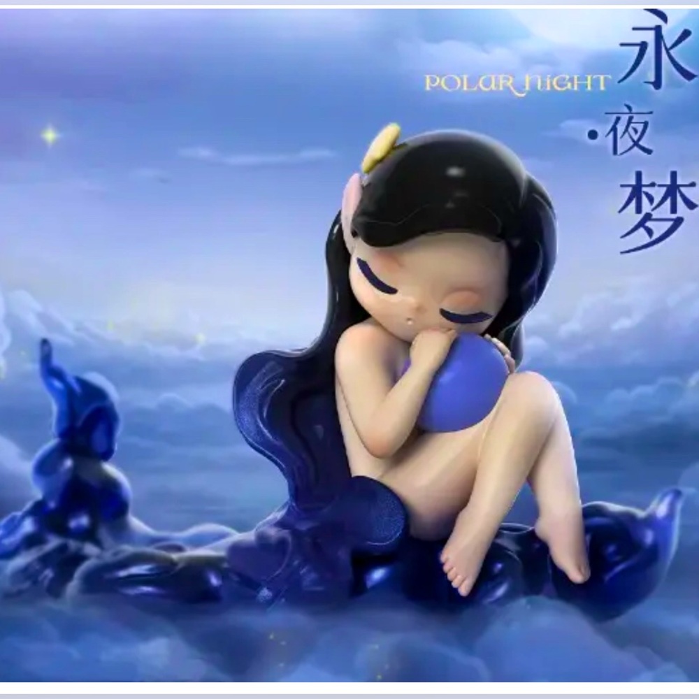 52TOYS Sleep Dreamland Elves Series Fairy Girl Blind Box Polar Night 永夜